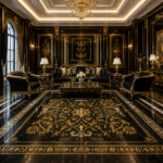 Stone Plus India Full Arabic Pattern Marble Inlay with Tigers eye - View 3