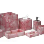 Rose Quartz Bath Set Set of 7 Pieces - View 2
