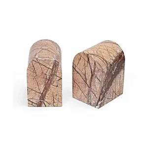 stone plus india brown bidasar marble bookend dome shape