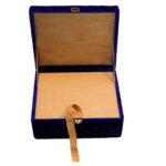 Embroidered Wedding Card Box Blue - View 3