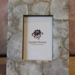 stone plus india white agate photo frame