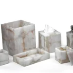 White Quartz Bath Set of 7 Pieces - View 2