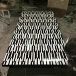 Marble Inlay Dining Table - View 2