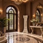 Versailles 48in classical column pedestal hand-carved