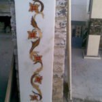 Mughal Floral Vine Marble Inlay Border - View 2
