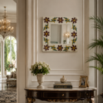 Marble Inlay Photo-Mirror Frame