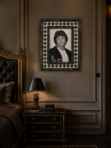 Marble Green and White Mirror Frame