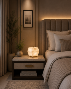 Hexa Solid Alabaster Block Accent Light