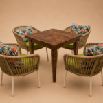 Luxury Rattan Terrace Dining Set - View 2