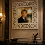 White Marble with Mother of Pearl Inlay Mirror Frame