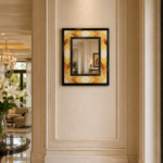 Marble Inlay Mirror Frame
