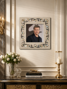 Mother of Pearl Inlay on Marble Photo Frame
