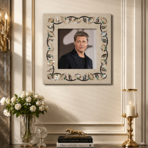 Mother of Pearl Inlay on Marble Photo Frame