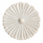 White Marble Intricate Flower Decorative