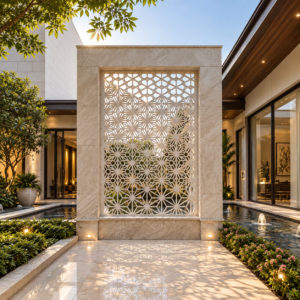 Natural Colour Jaali Cnc Panel 1