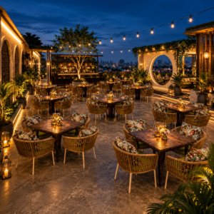 Luxury Rattan Terrace Dining Set
