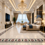 Greek Honey Suckle Pattern Marble Inlay Border | Stone Plus India