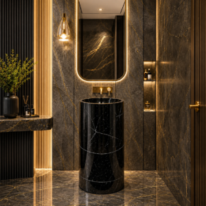 Black Markina Pedestal Basin