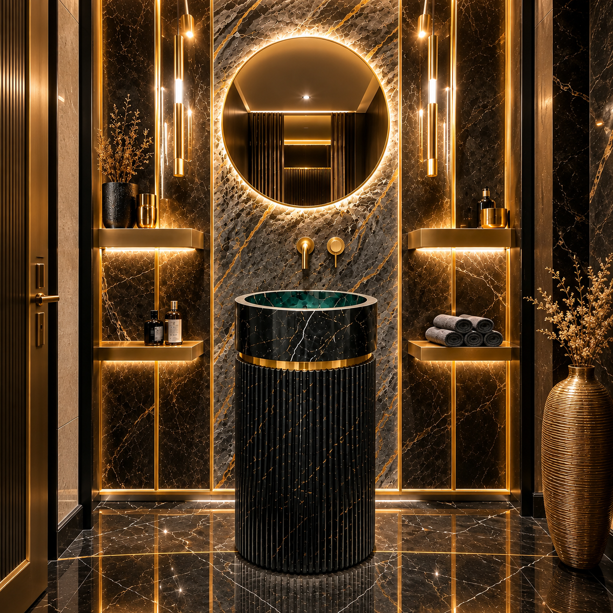 Pedestal washbasin