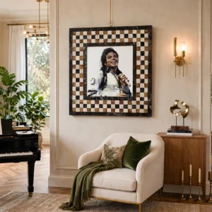 Marble Inlay Photo Frame
