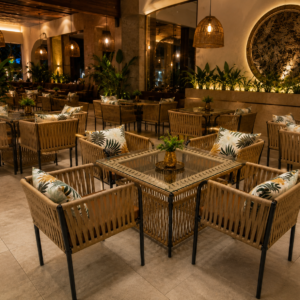 Verona Rattan Dining Table
