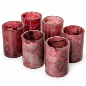 Glasses Burgundy Alabaster