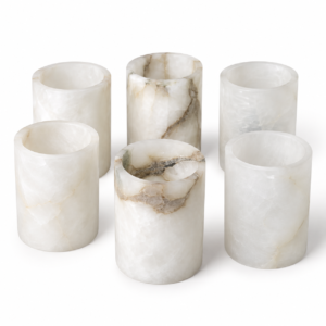 Glasses White Alabaster