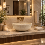 Beige Marble Wash Basin