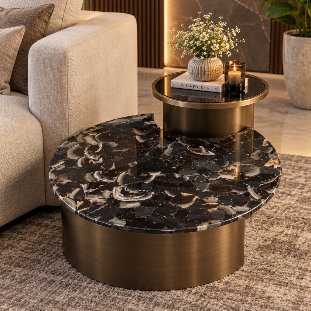Luxury Round Marble Centre Table