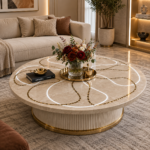 Luxe infinity inlay coffee table