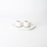 Platter Bowl Set - White Marble