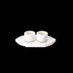 Platter Bowl Set - White Marble