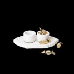 Platter Bowl Set - White Marble