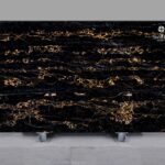 African Golden Portoro Natural Marble Slab - View 2