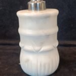 White Marble Soap Dispenser Lotus - View 2