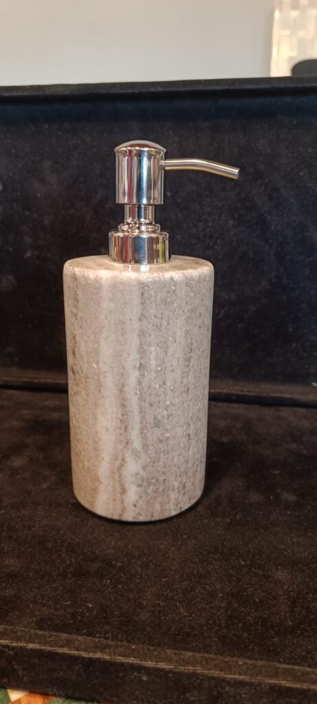 Brown Marble Soap Dispenser