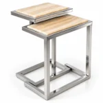 C – Shaped Marble Tables 1 - View 2
