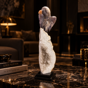 The Amethyst Sentinel - Amethyst on Agate