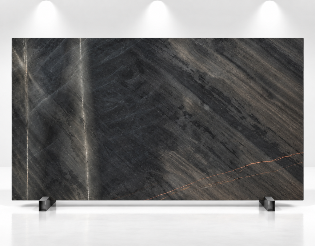 Smokey Metallo Natural Marble Slab