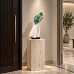 The Verdant Pinnacle - Green Aventurine Bird on White Quartz
