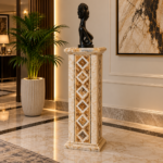 Marble Inlay Pedestal 2