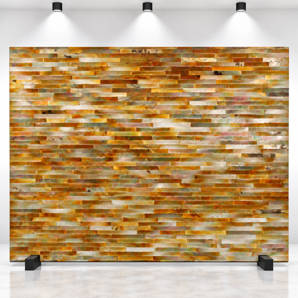Yellow Mother of Pearl Slab Lines