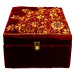 Embroidered Red Card Box