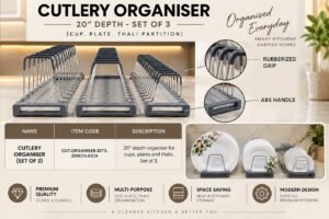 Cutlery Organiser (Set of 3) - 20 Inch Depth