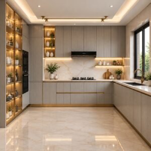 Fluted Champangne Beige
