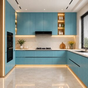 Fluted Dusty Teal