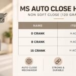 MS Auto Close Hinges - Non Soft Close