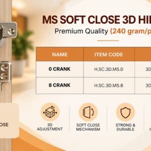 MS Soft Close 3D Hinges - Premium