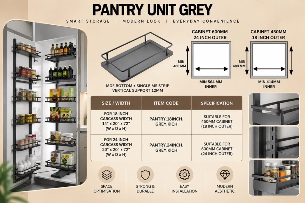 Pantry Unit - Grey