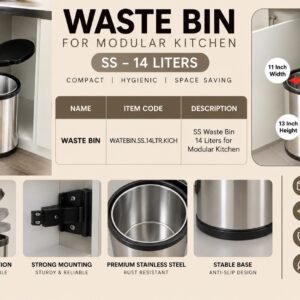 Waste Bin - SS 14 Litres